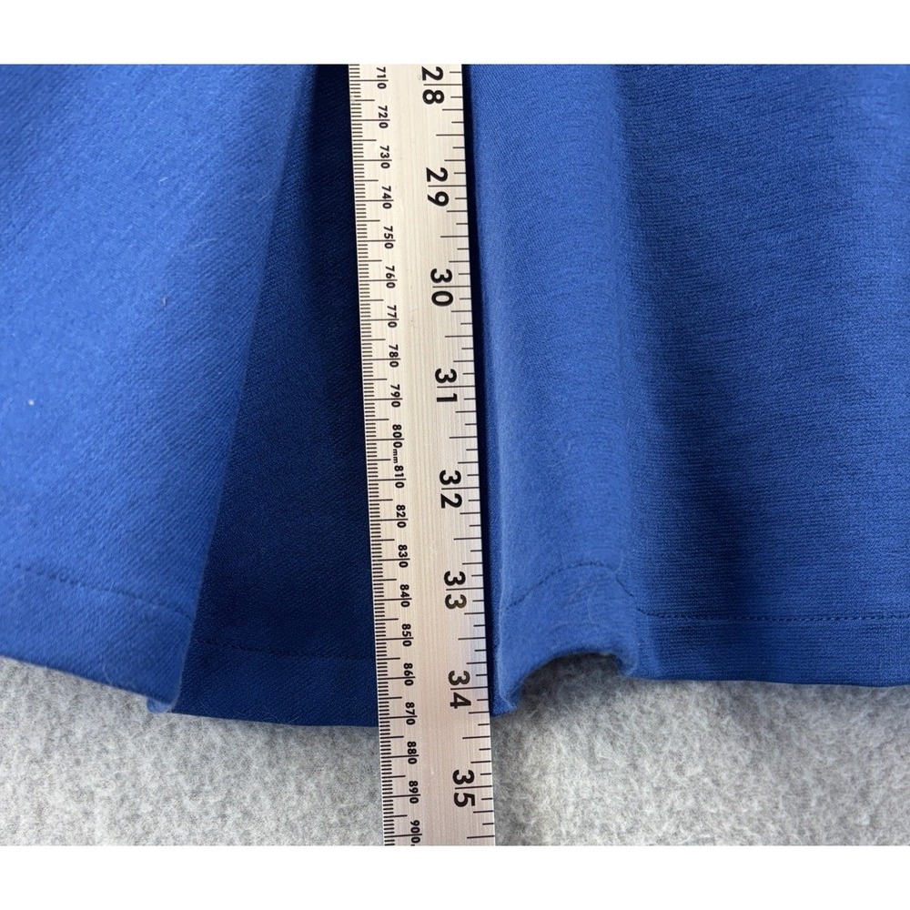 Gap Royal Blue Fit and Flare Ponte Flutter Hem Dress Size 2 Stretch Classic Chic - Picture 9 of 13